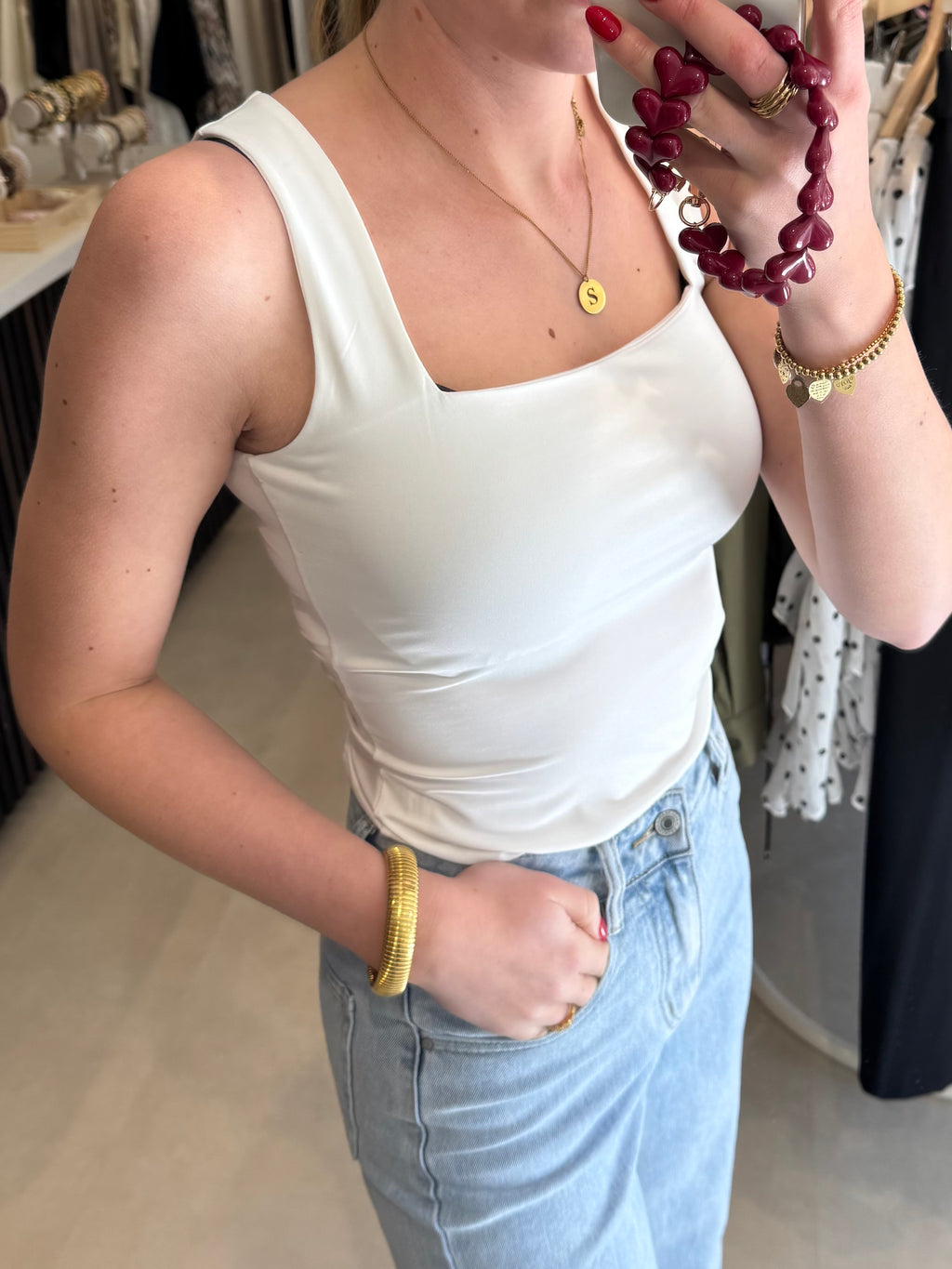 Basic top - Wit