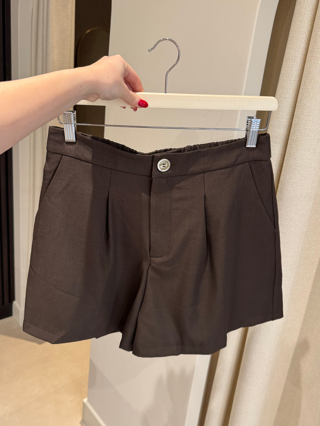 Nette short - Donkerbruin