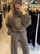 Tracksuit jasje ruit - Bruin