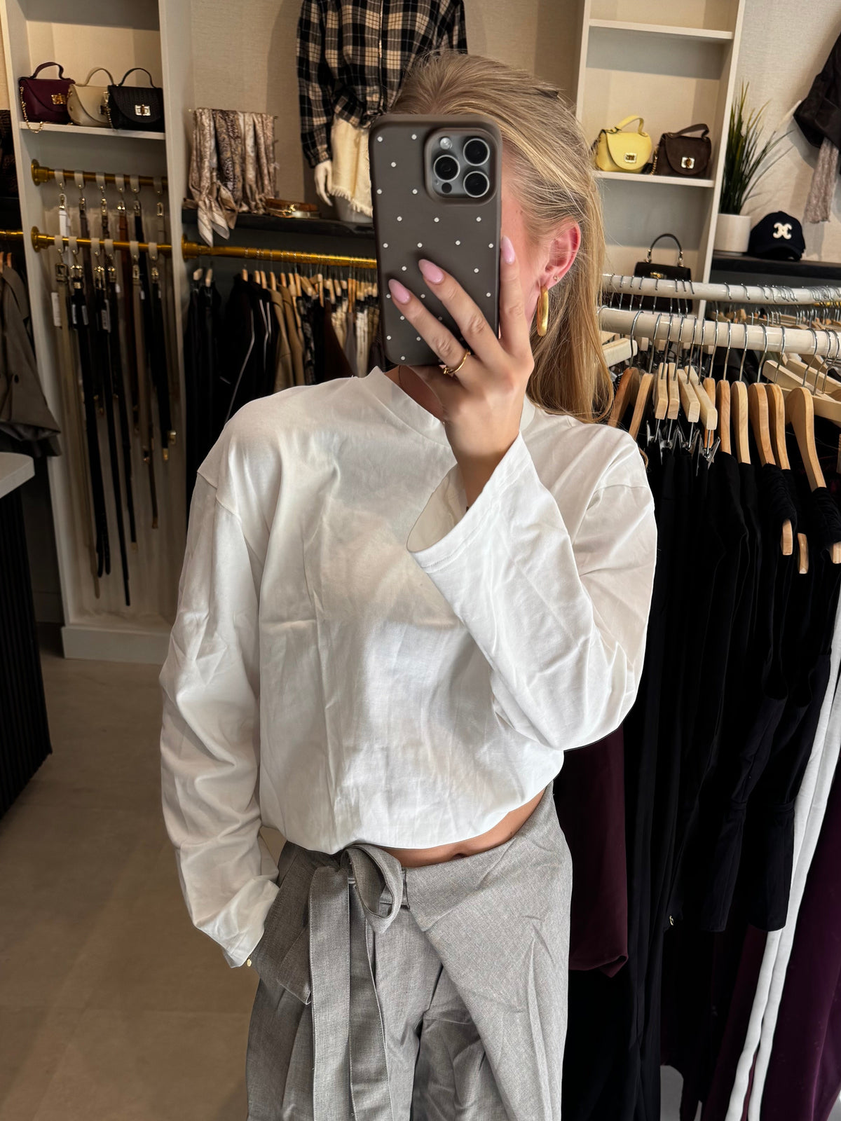 Longsleeve oversized - Wit