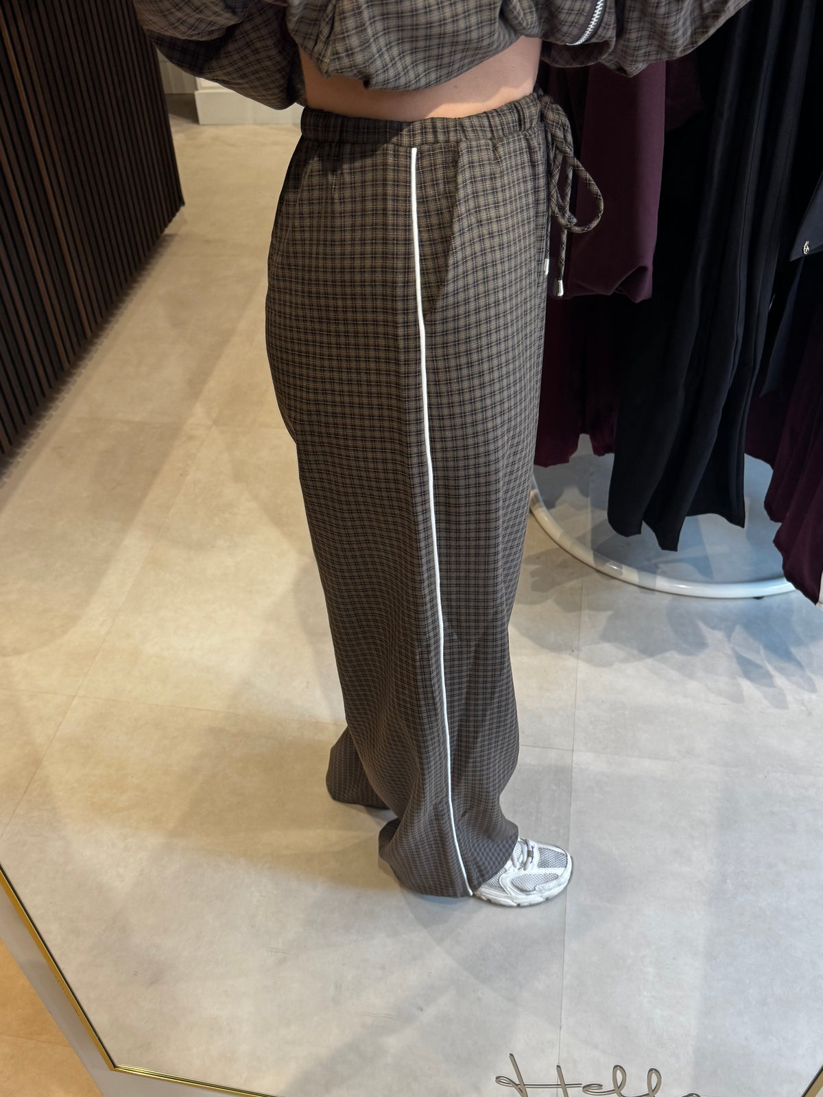 Tracksuit broek ruitje - Bruin