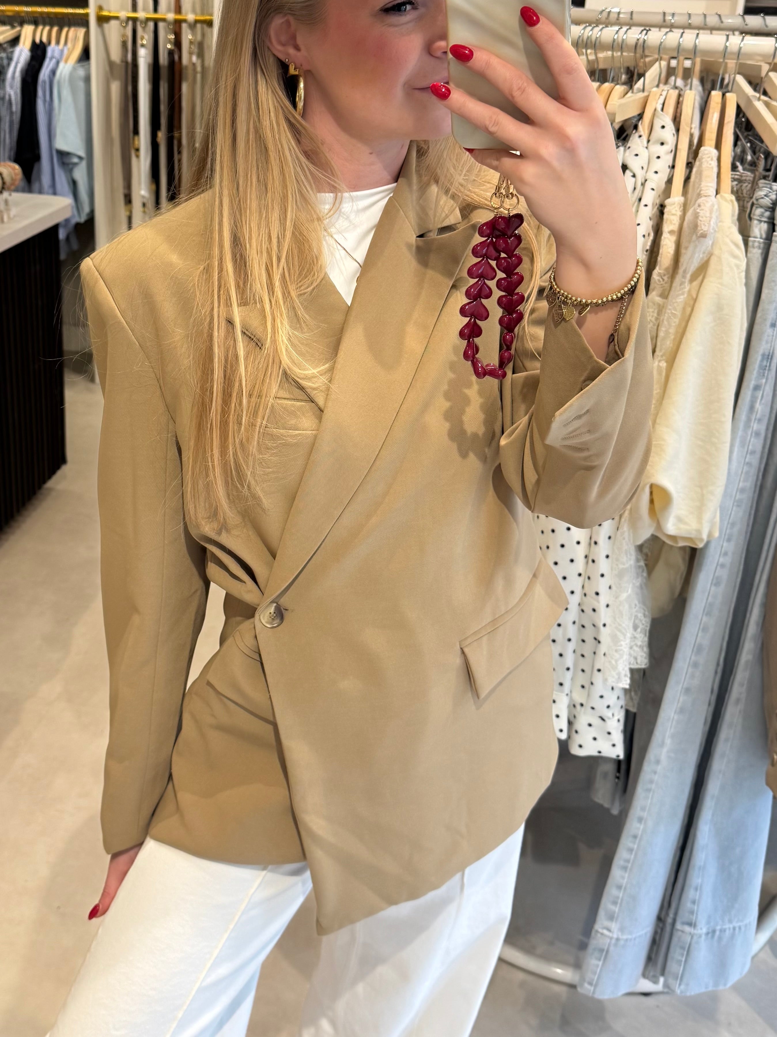 Oversized blazer - Camel
