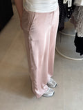Satijnen pantalon - Rose
