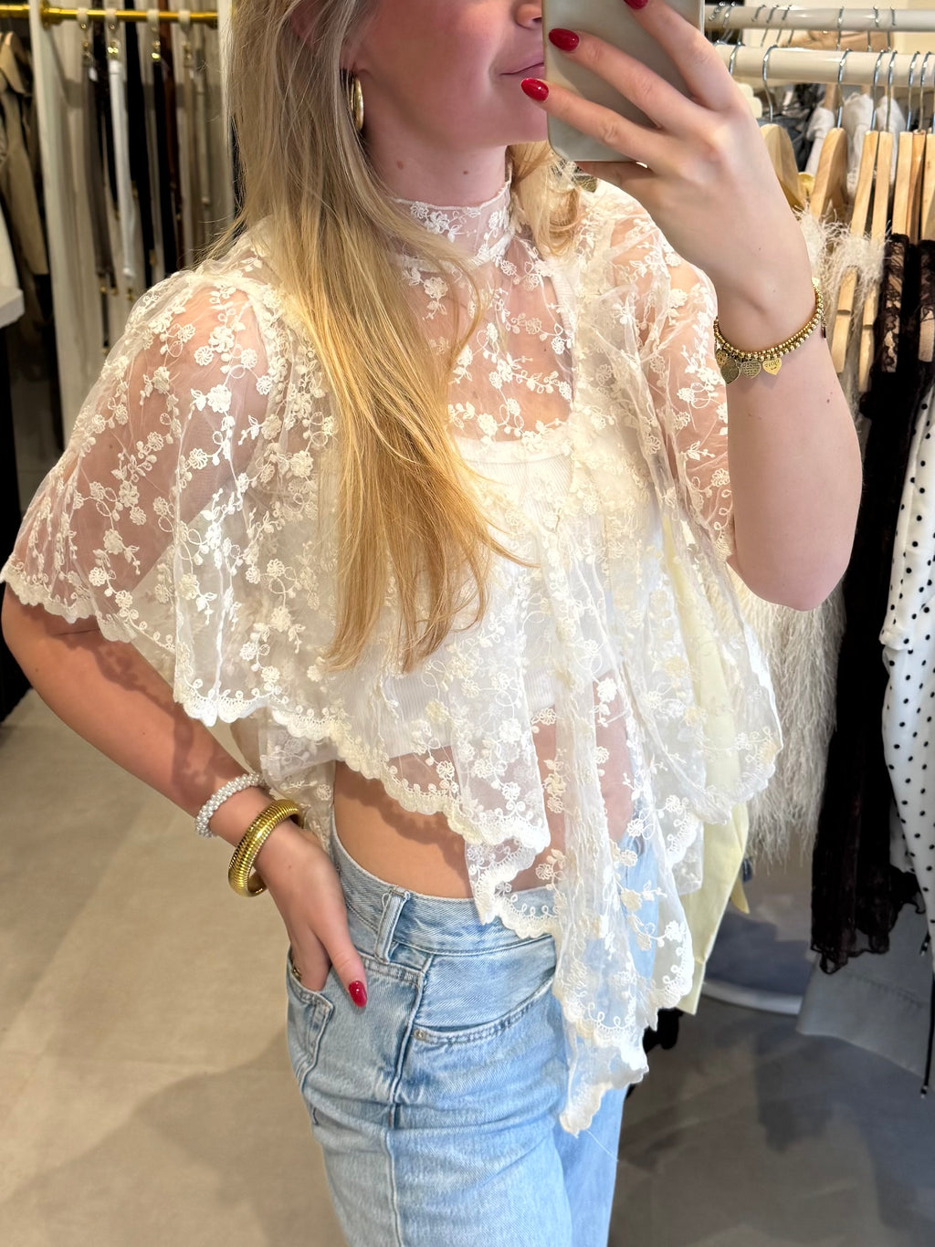 Lace top - Creme
