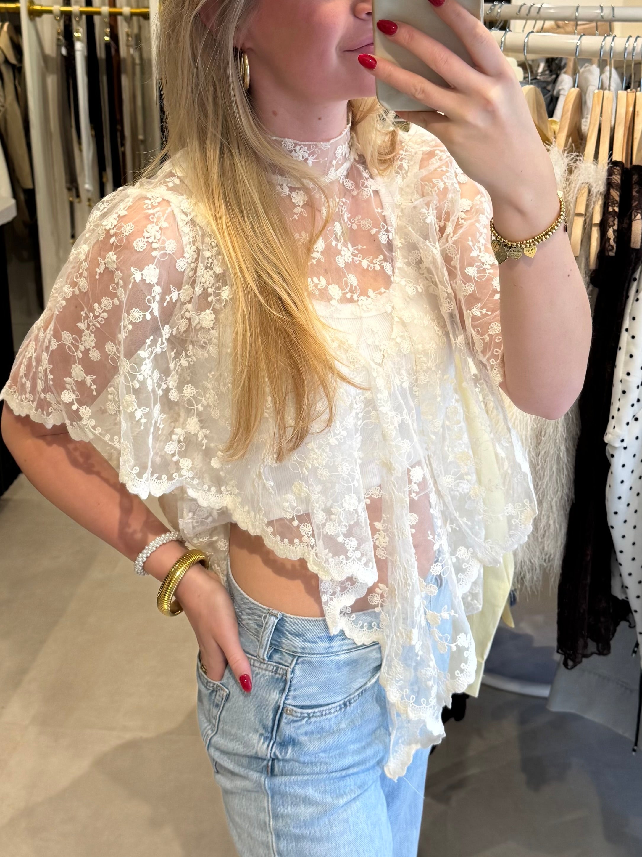 Lace top - Creme