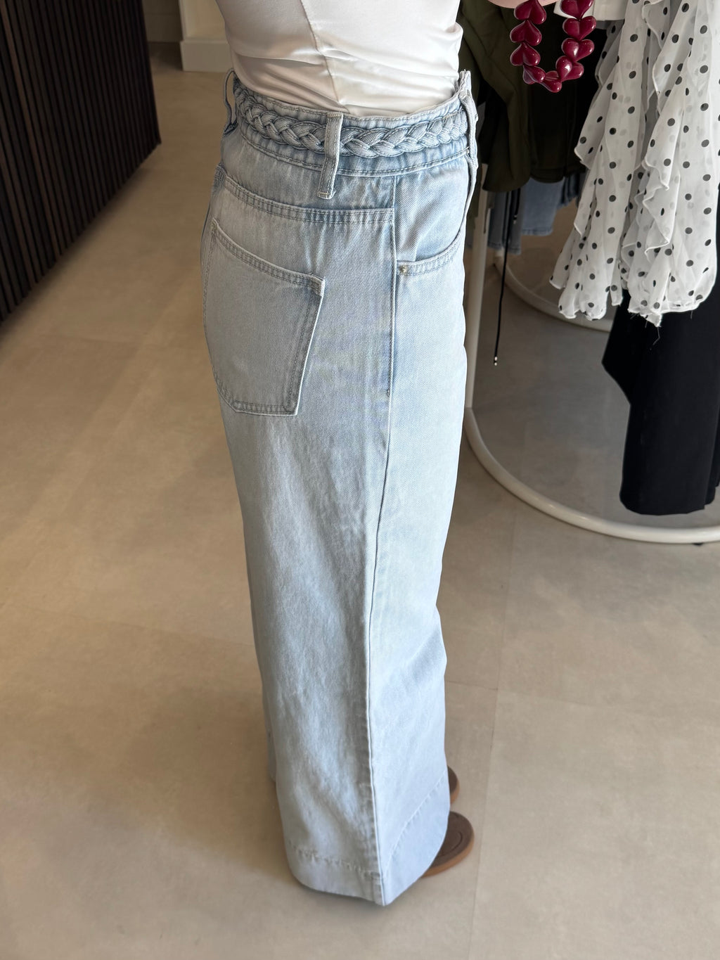 Wide leg jeans - Lichtblauw