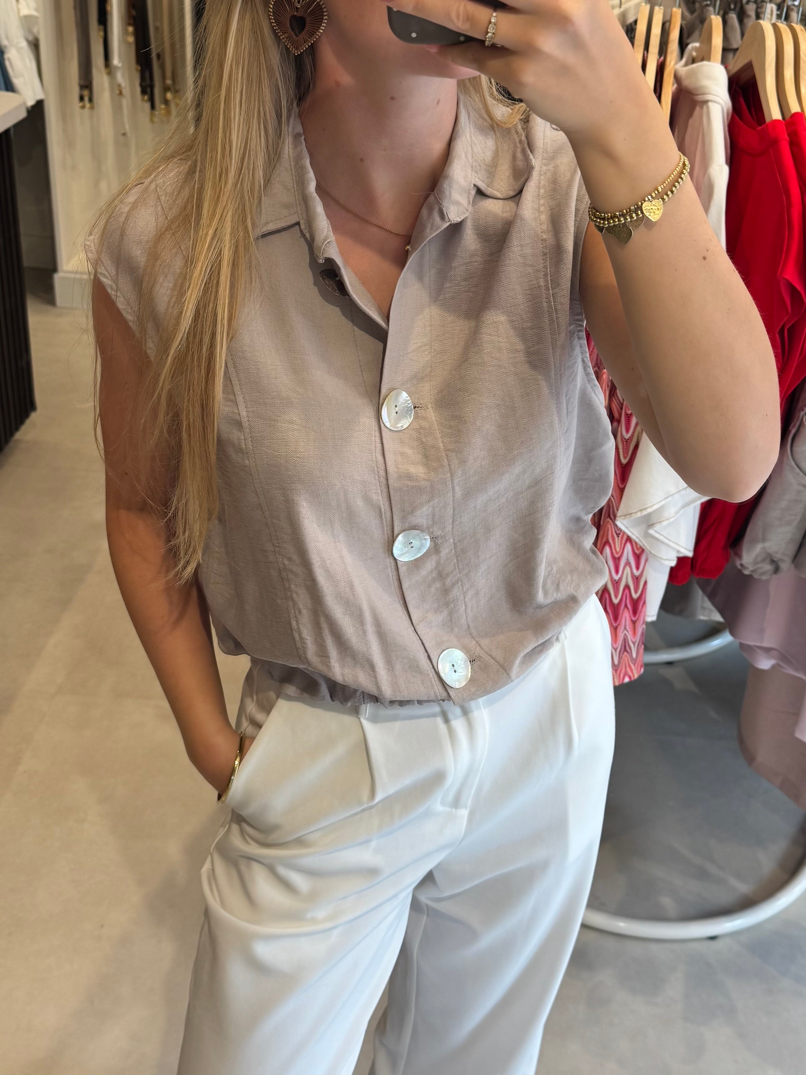 Trenchcoat top - Beige