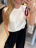 T shirt met strass steentjes - Wit