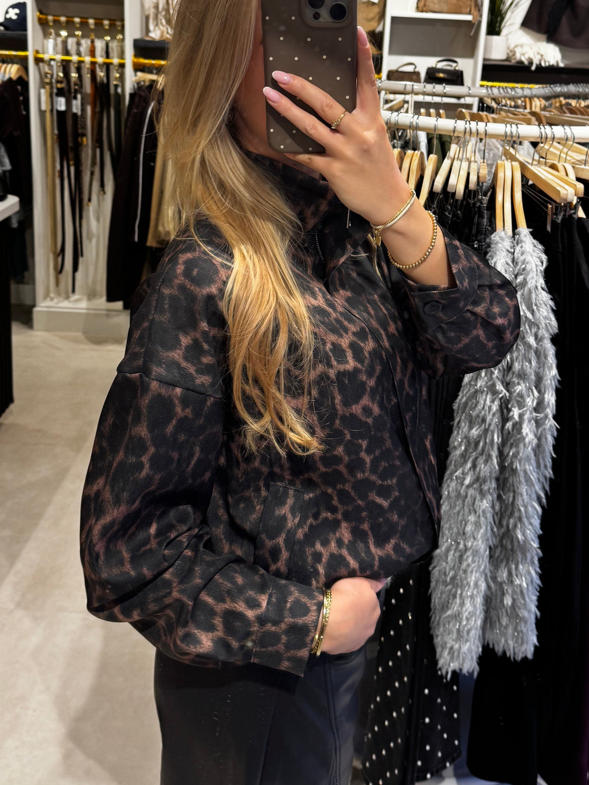 Bomberjasje Leopard - Bruin/Zwart