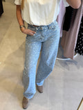 Balloon jeans polka dot - Lichtblauw