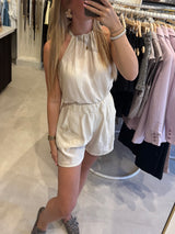 Set halter top met short - Ecru