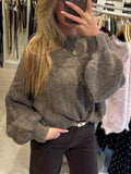 Oversized Gebreide trui - Taupe