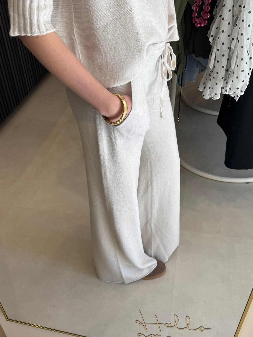 Lounge broek - Creme