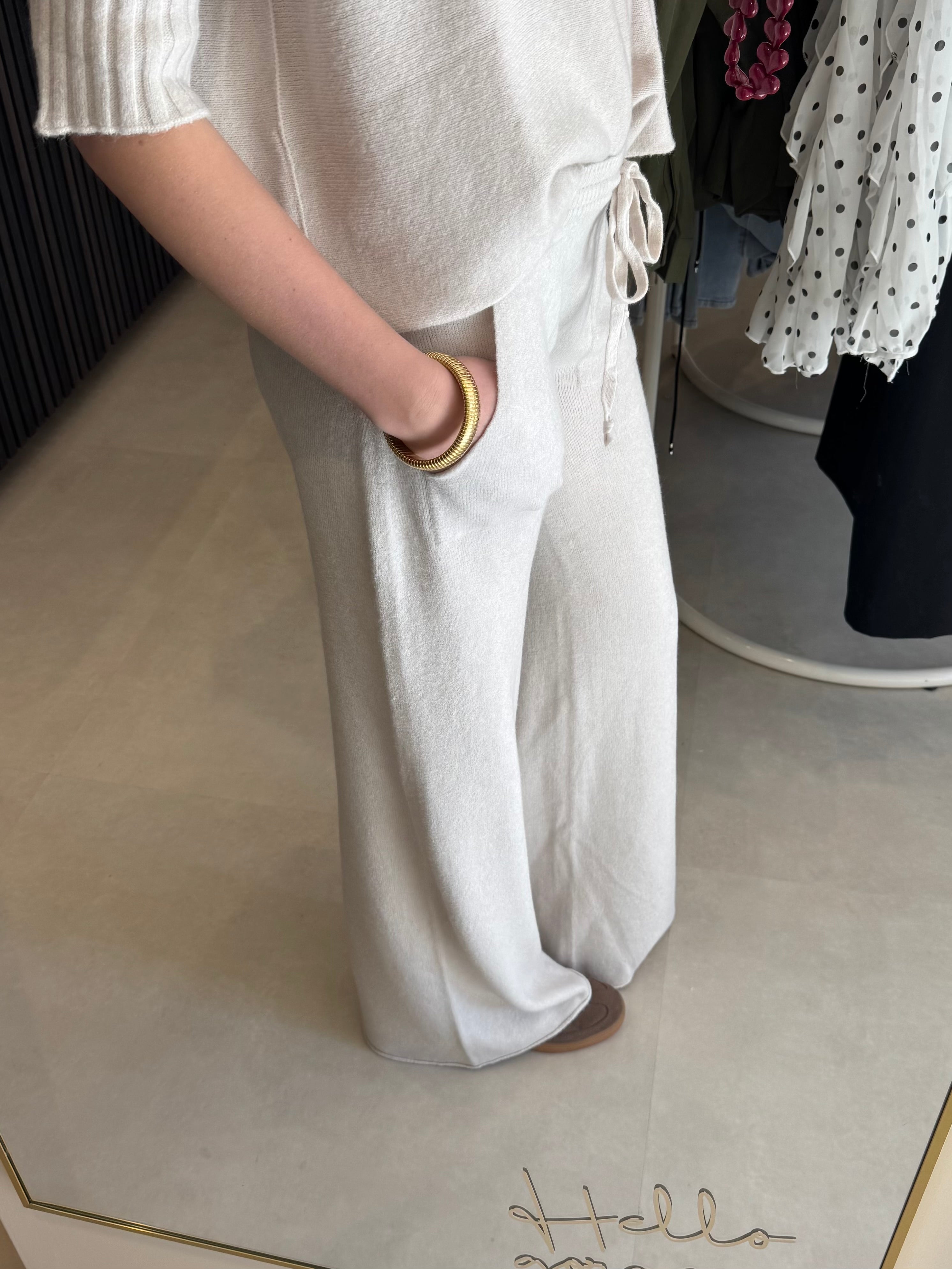 Lounge broek - Creme