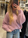 Oversized Gebreide trui - Mauve