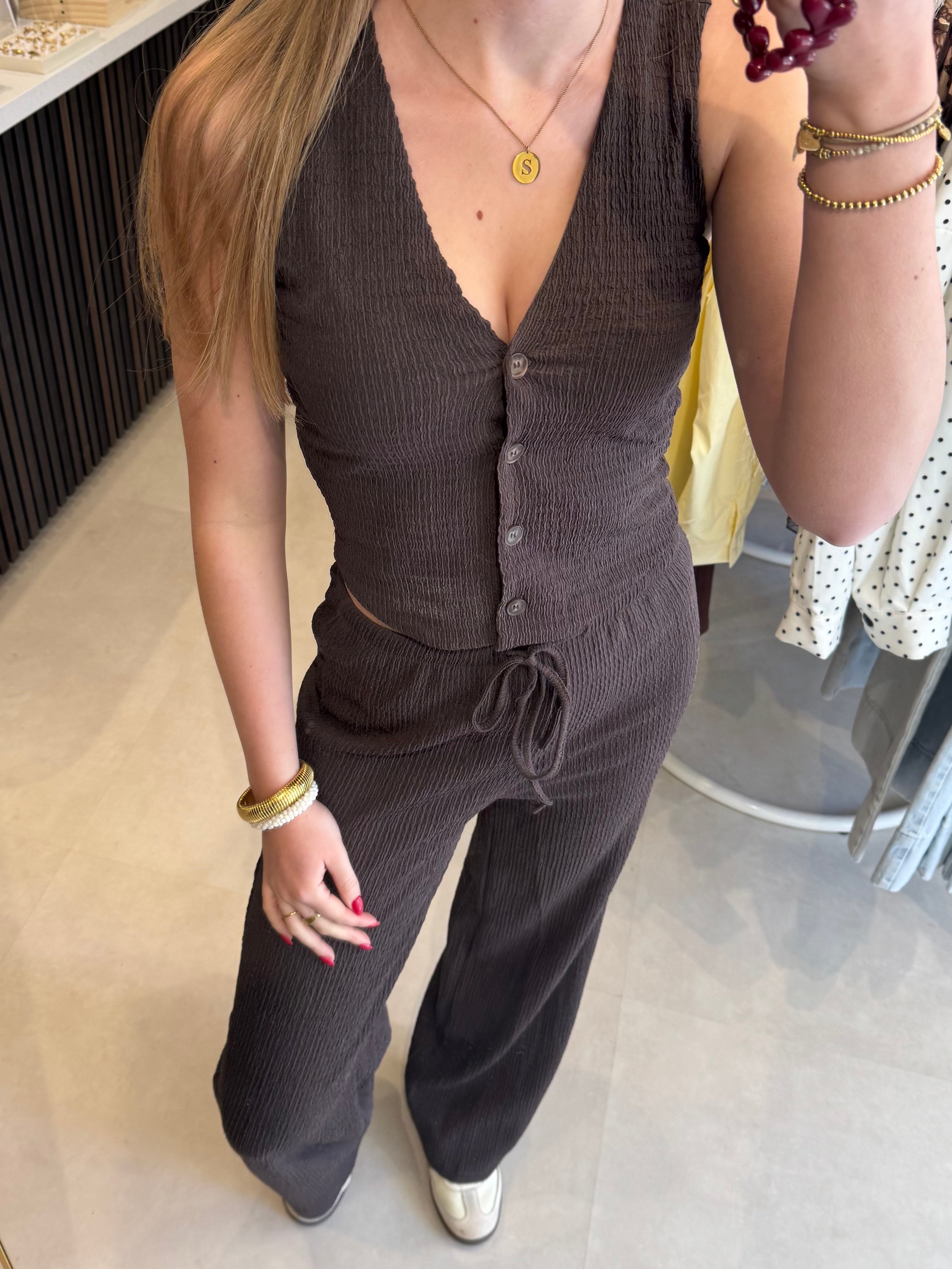 Gilet structuur - Bruin