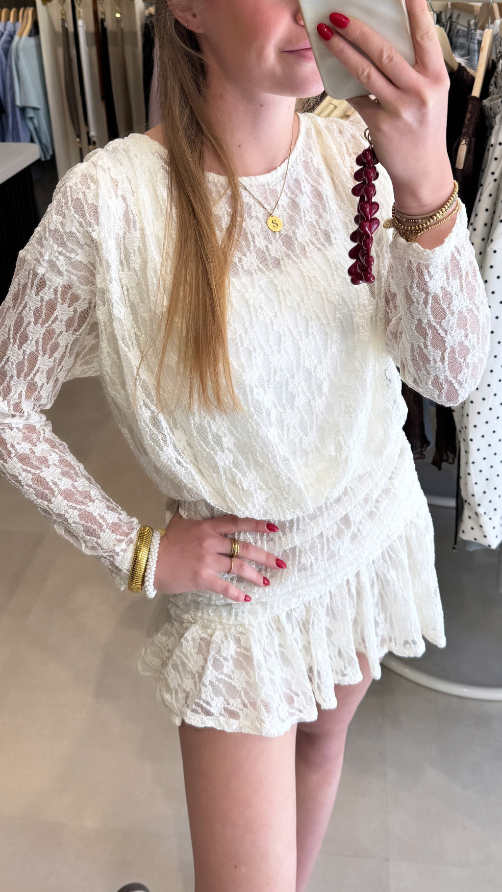 Lace dress - Off White