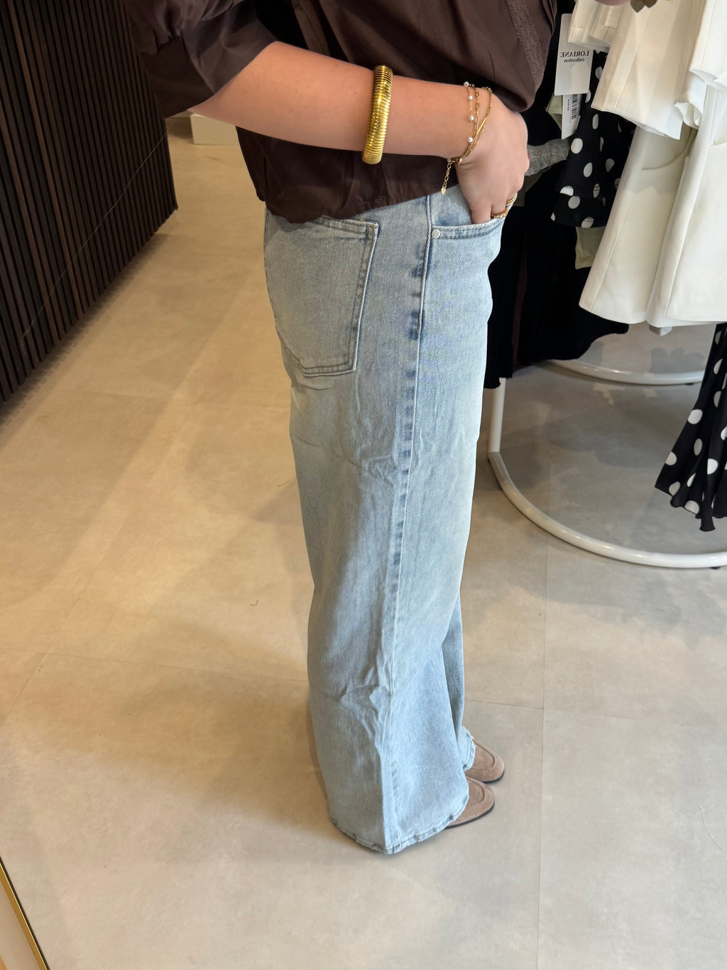 Jeans wide leg - Lichtblauw