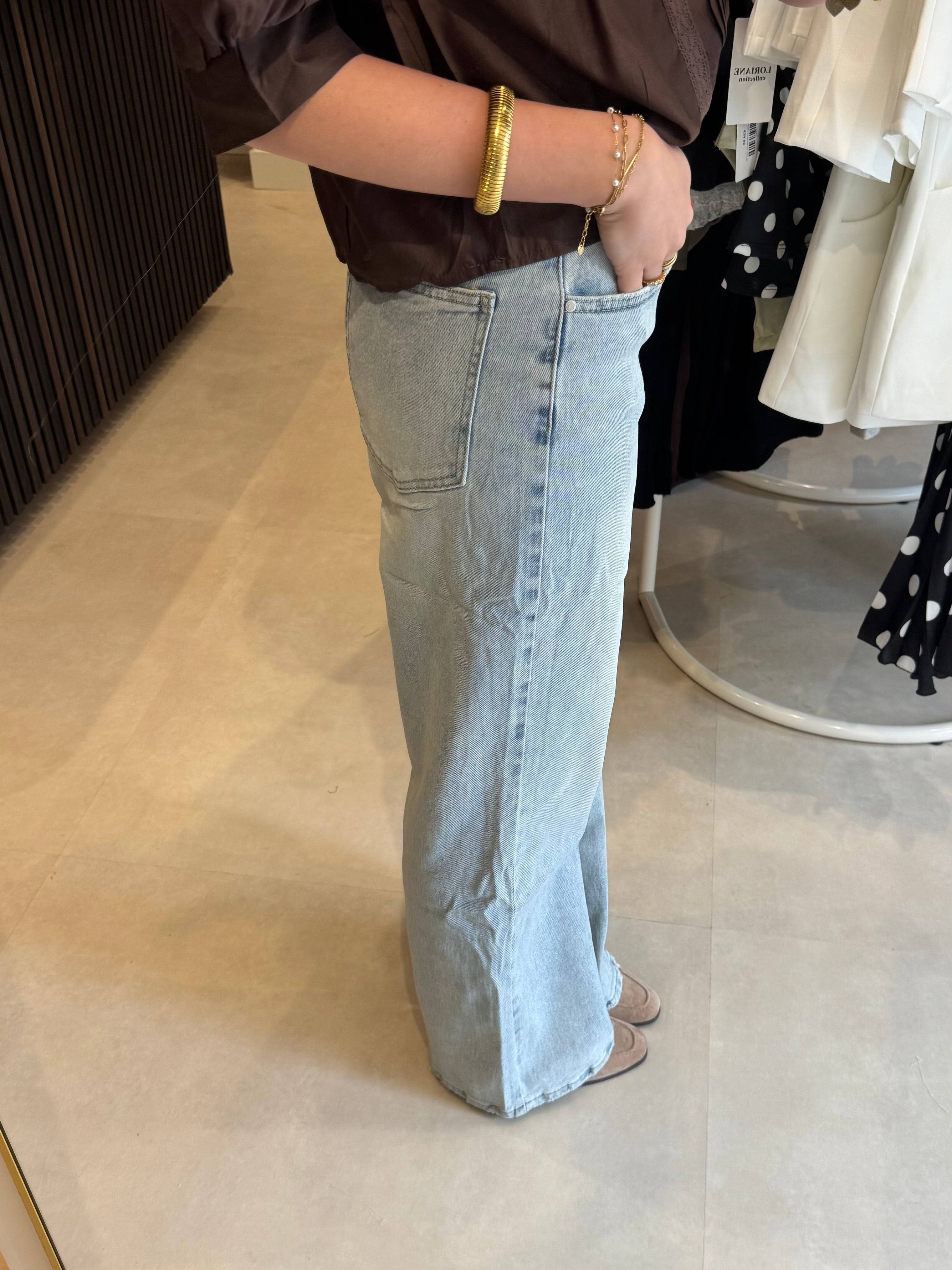 Jeans wide leg - Lichtblauw