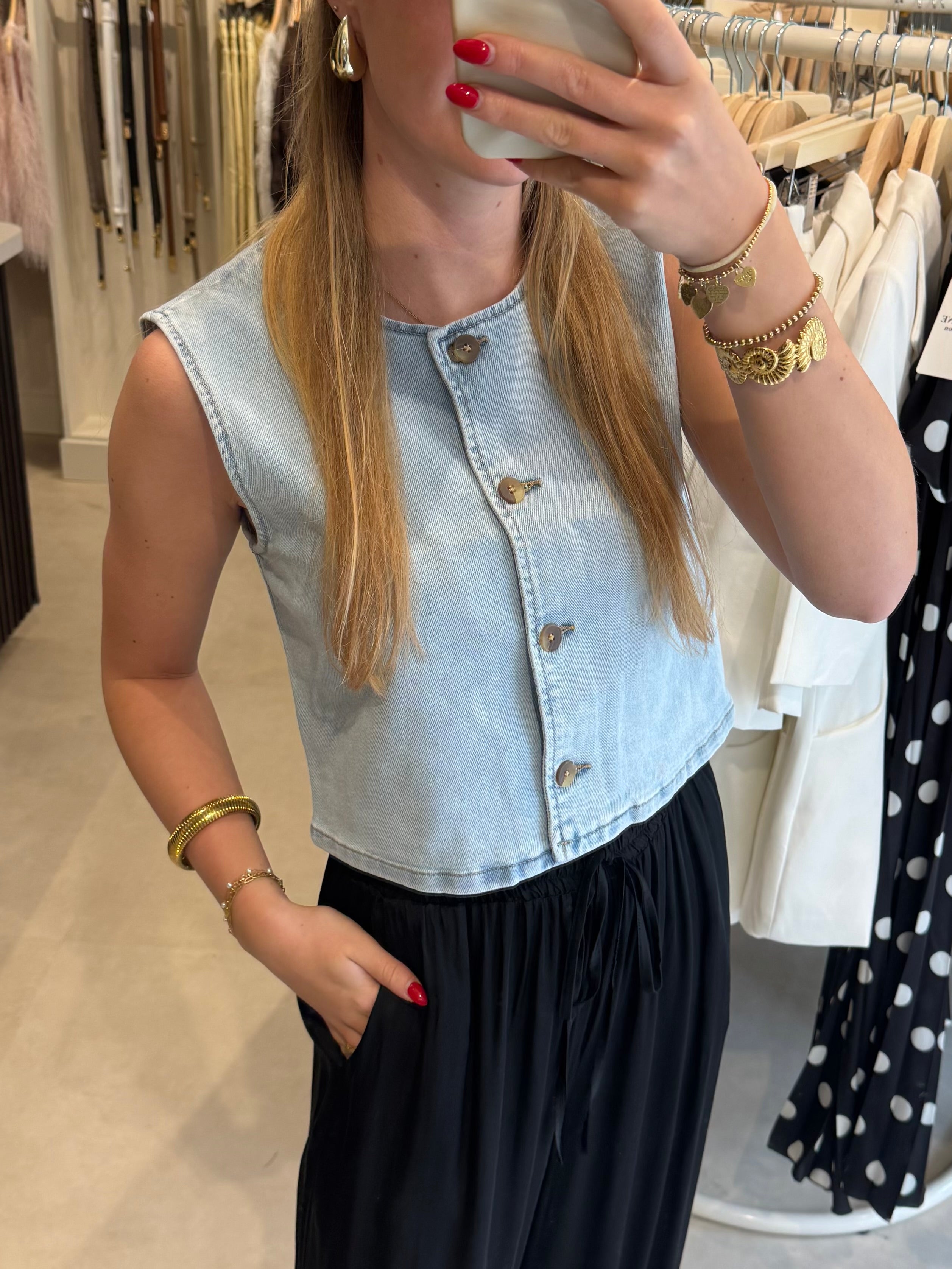 Denim gilet - Lichtblauw