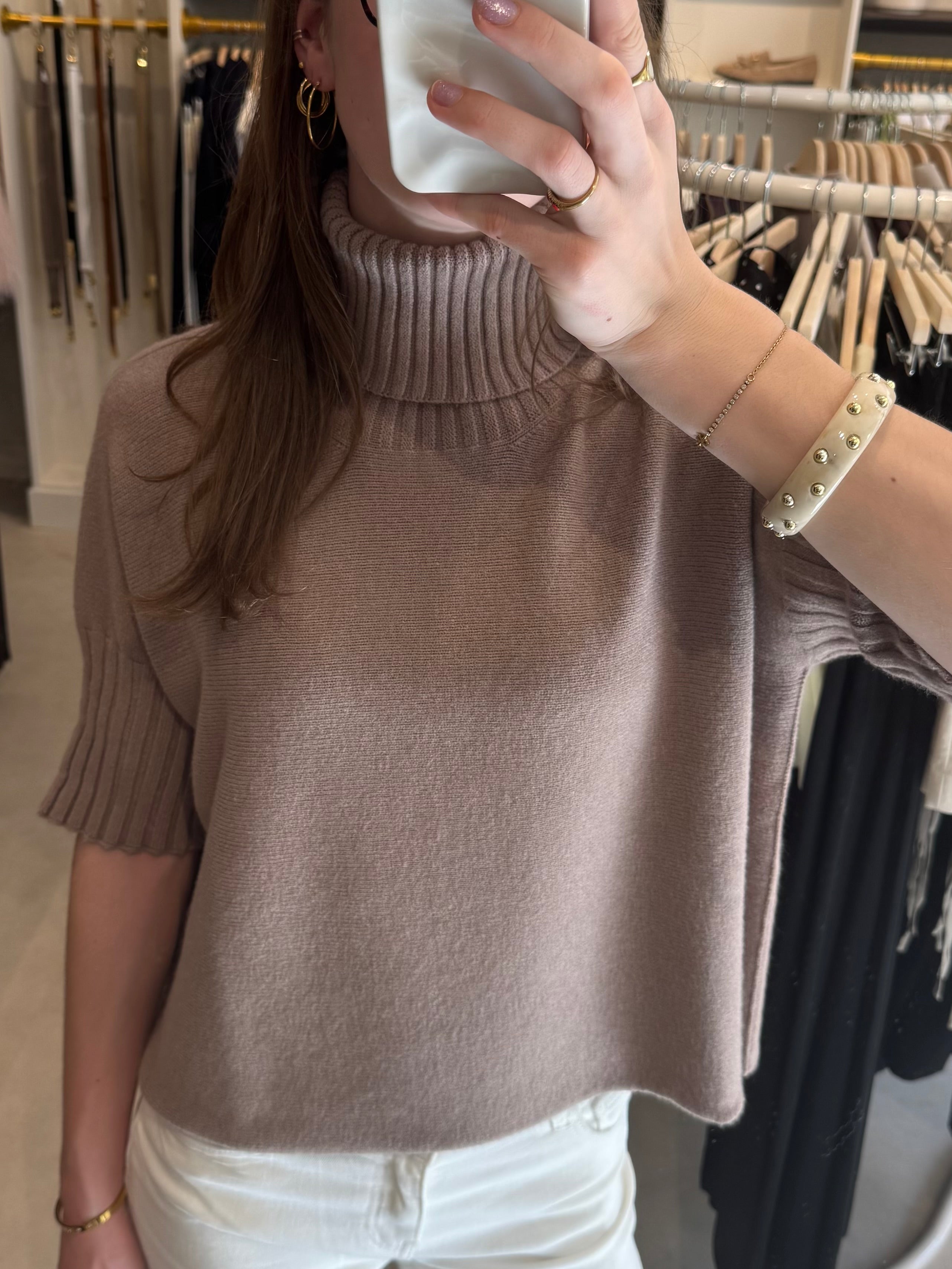 Truitje met col - Taupe