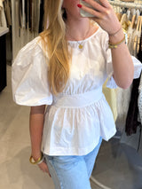 Top met strik - Wit