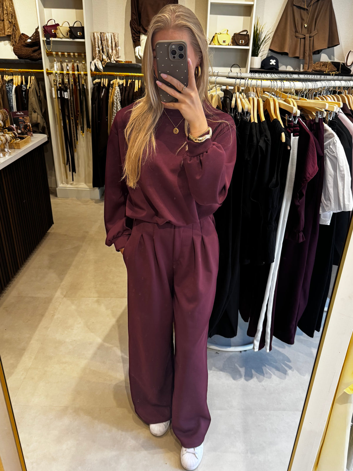 2 piece joggingset - Aubergine