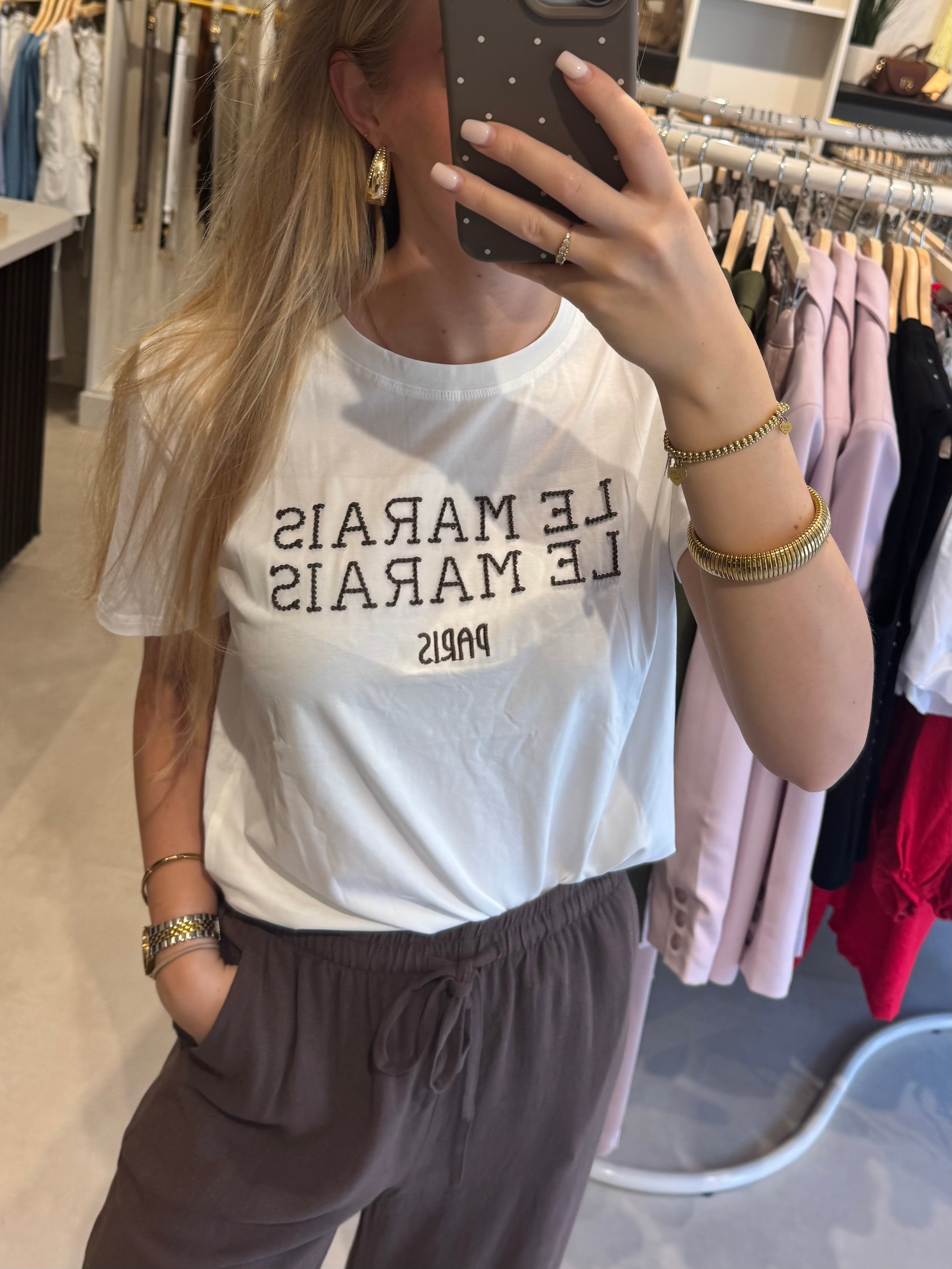 Le Marais t shirt - Wit
