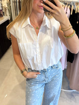 Balloon blouse - Wit