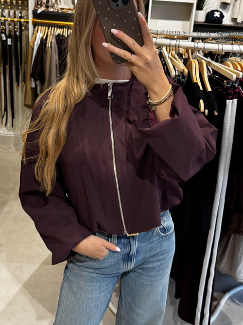 Bomber jasje - Aubergine