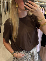 Balloon t shirt - Donkerbruin