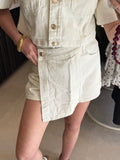 Denim Skort - Off White