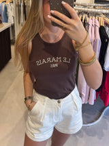 Le Marais tanktop - Donkerbruin