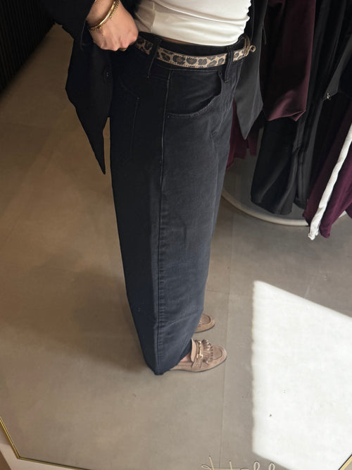 Barrel jeans - Zwarte wassing