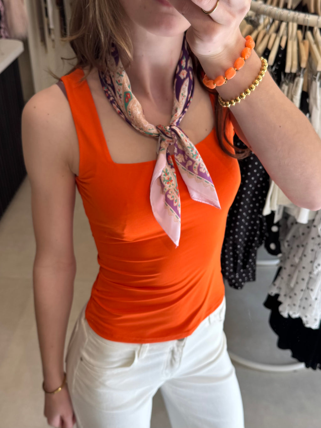 Basic top - Oranje