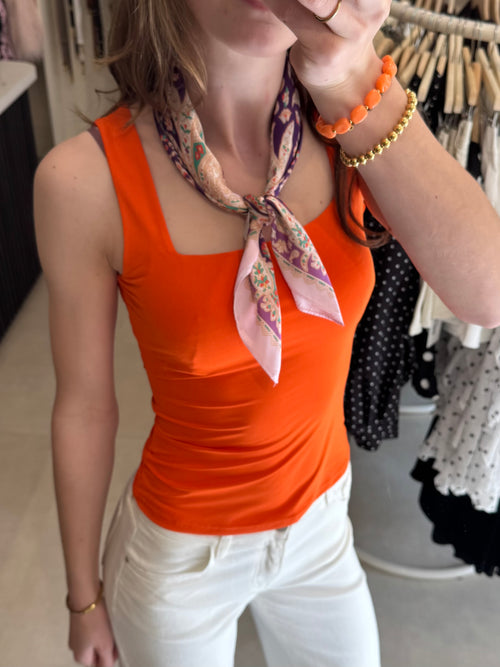 Basic top - Oranje