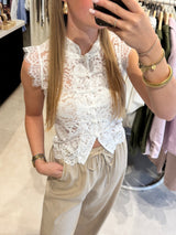 Lace top - Wit