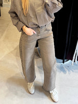 Barrel jeans - Blauw/Grijs