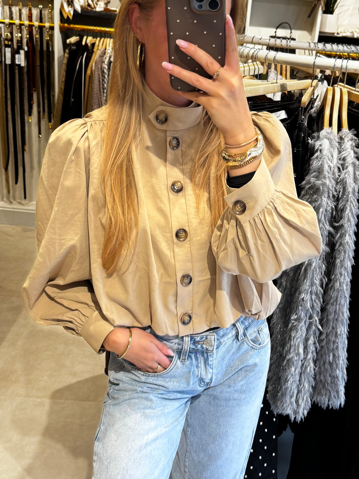 Trench Jas/Blouse - Camel