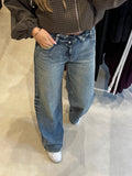 Jeans met omslag - Blauwe gewassen