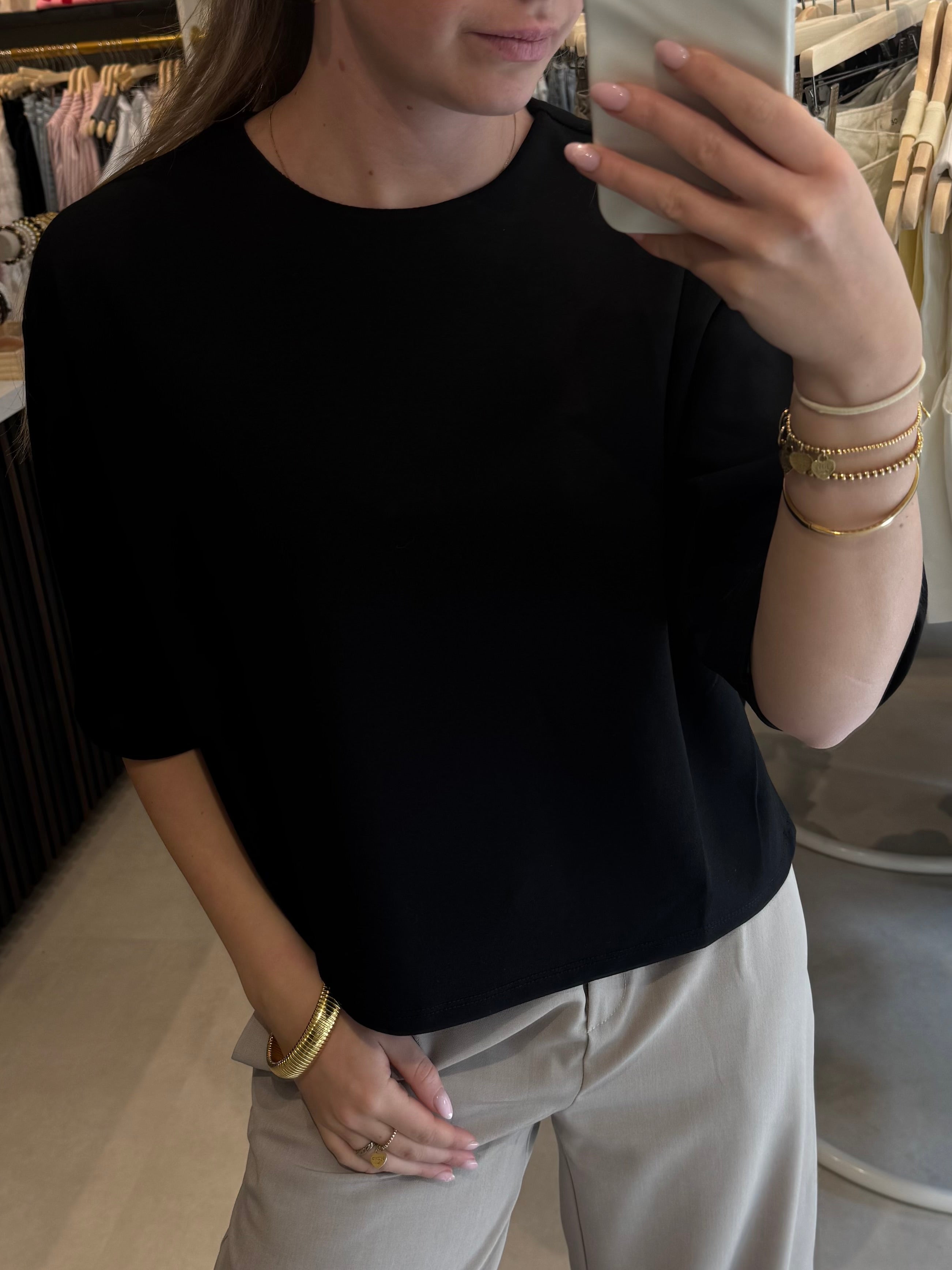 Basic top - Zwart