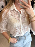 Blouse van kant - Wit