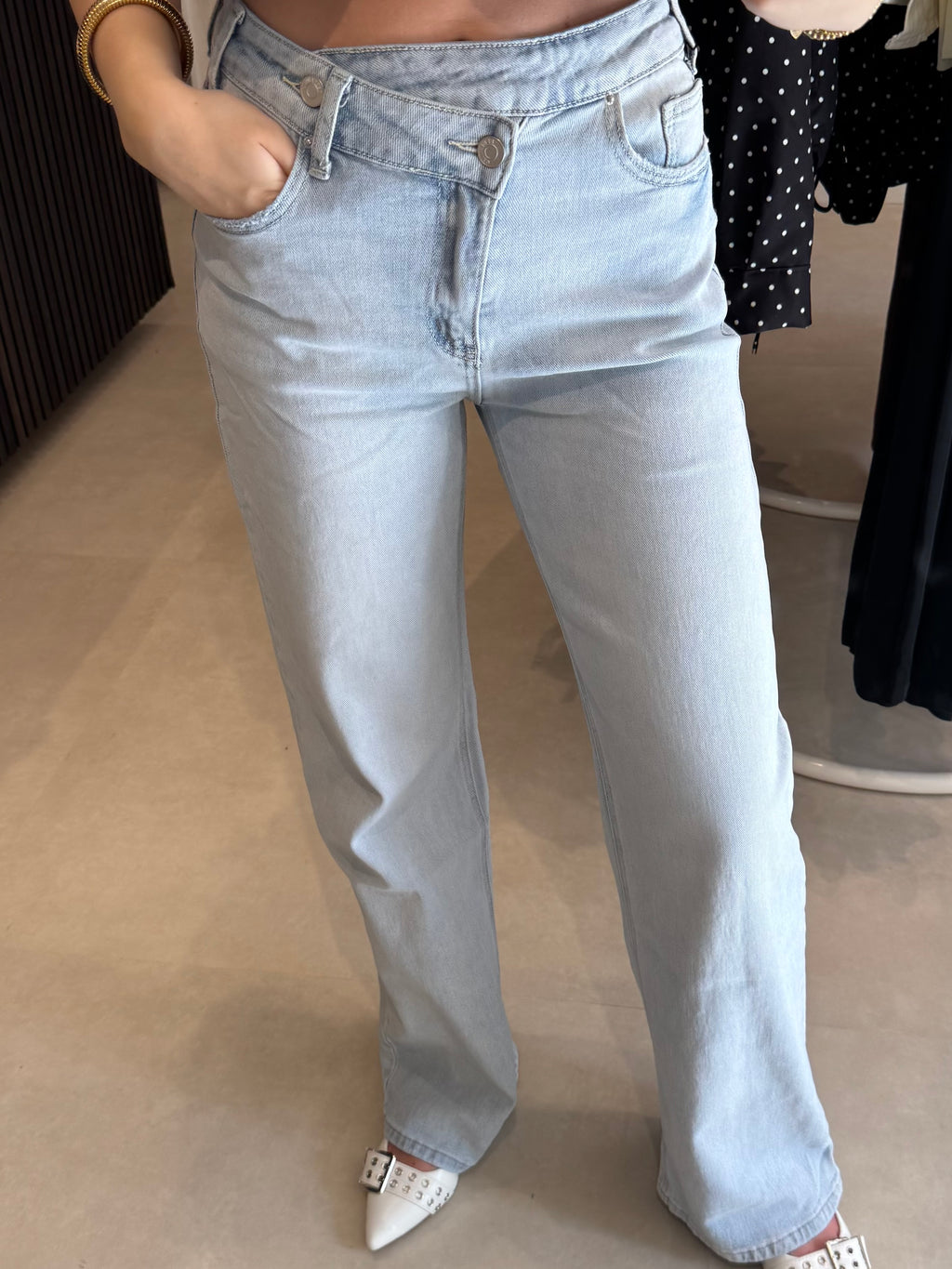 Crosswaist Jeans - Lichtblauw
