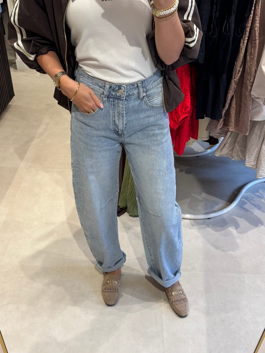 Barrel jeans - Lichtblauw