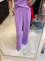 Wijde broek - Lila