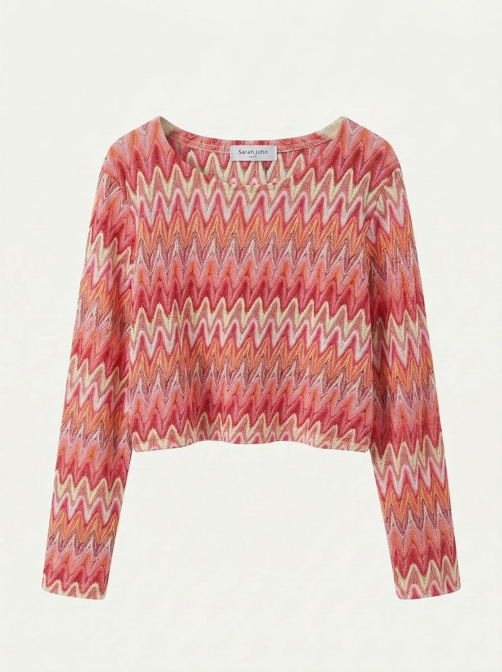 Top met patroon - Roze
