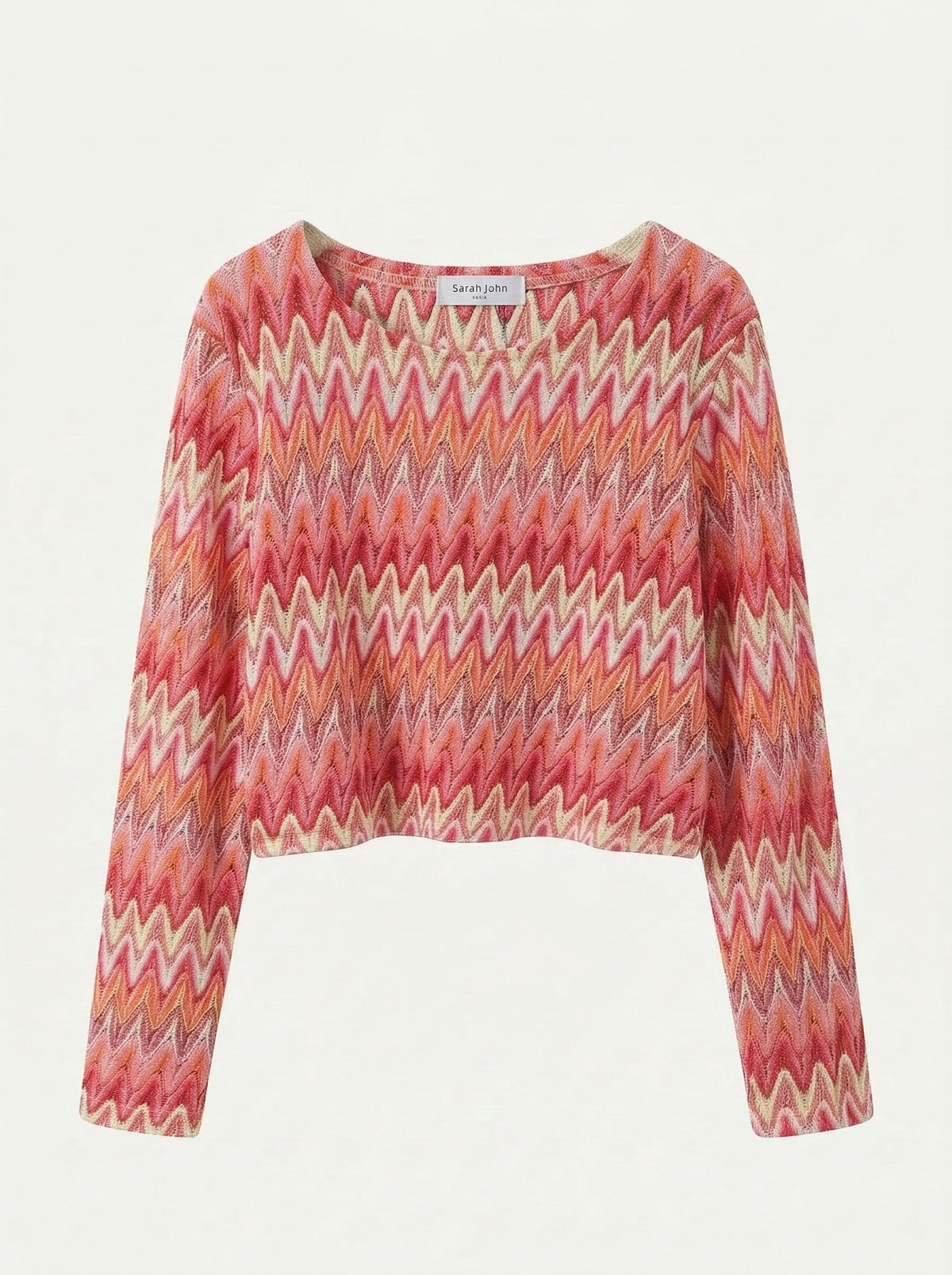 Top met patroon - Roze