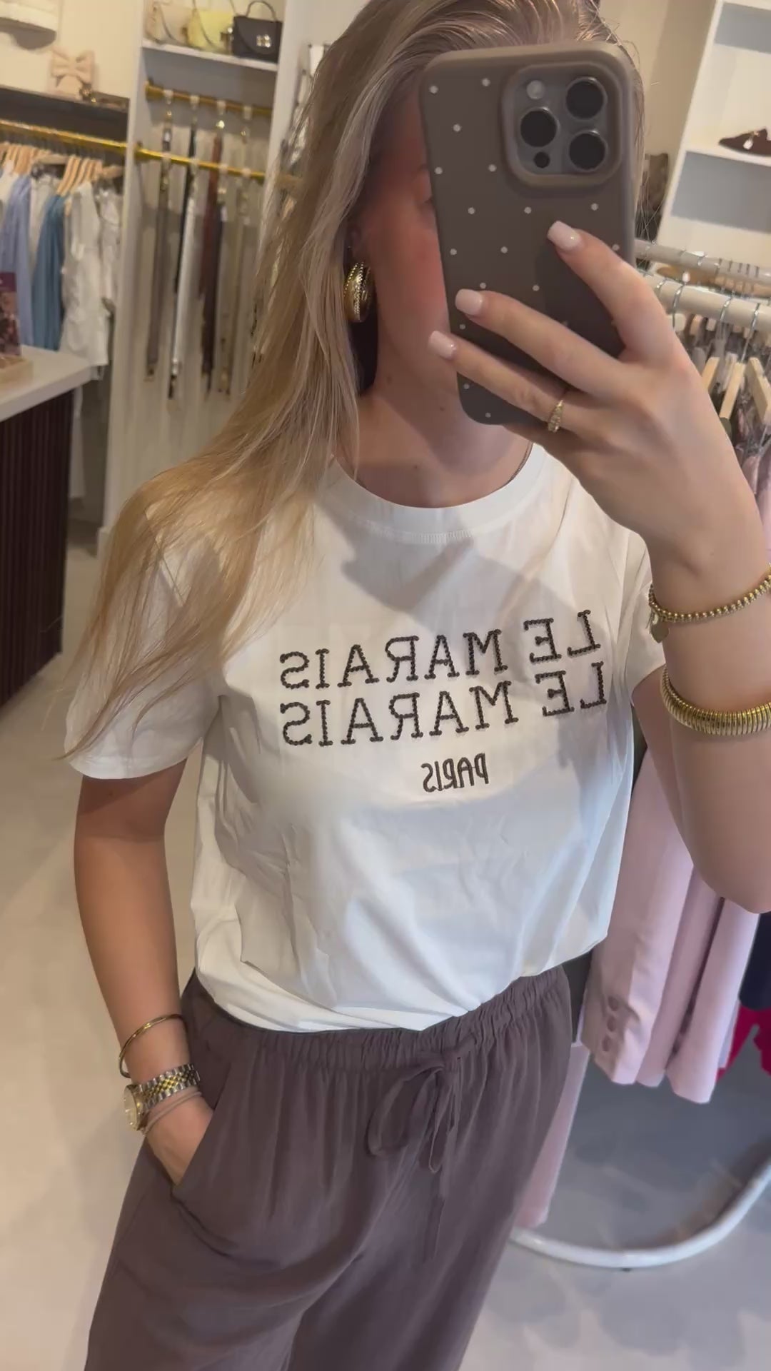 Le Marais t shirt - Wit